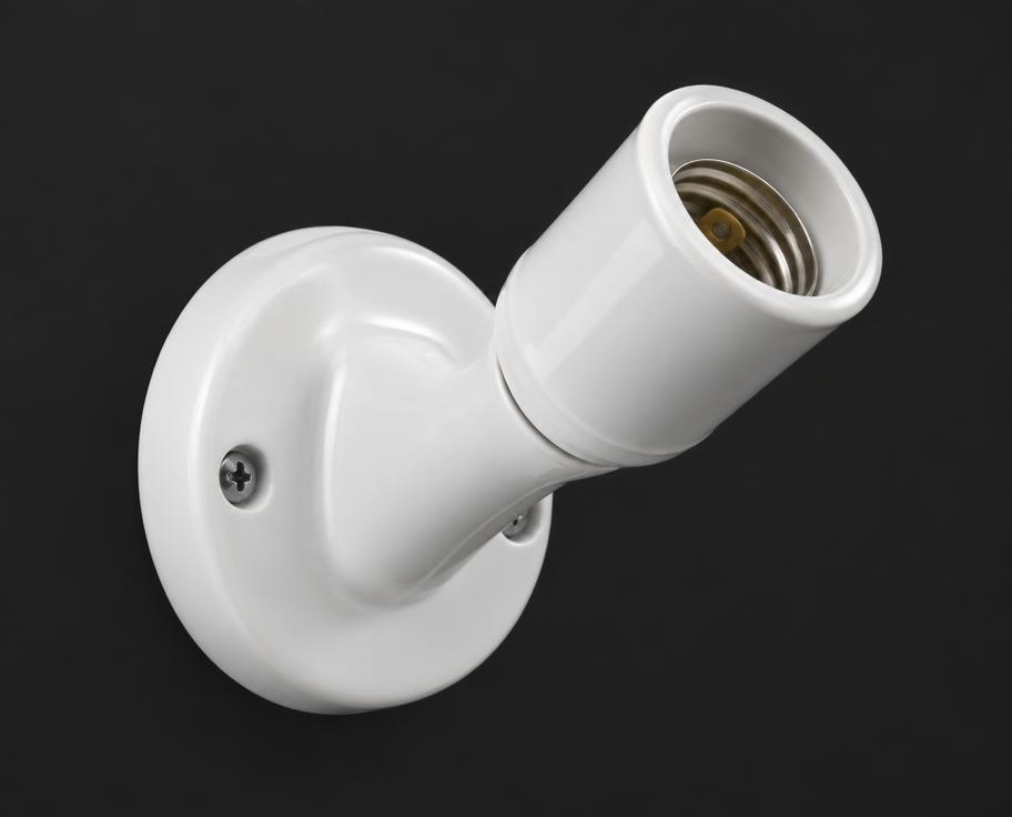 Wall-mounted electrical lamp holder