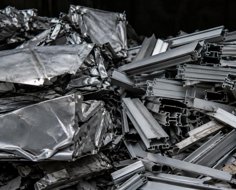 Clean aluminium sheet and profile scrap
