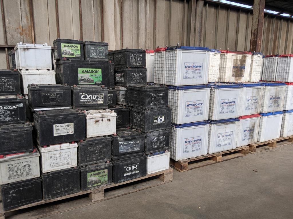 Used car spare parts and battery material